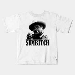 Sumbitch - Reynolds Vintage // Pencil Drawing Kids T-Shirt